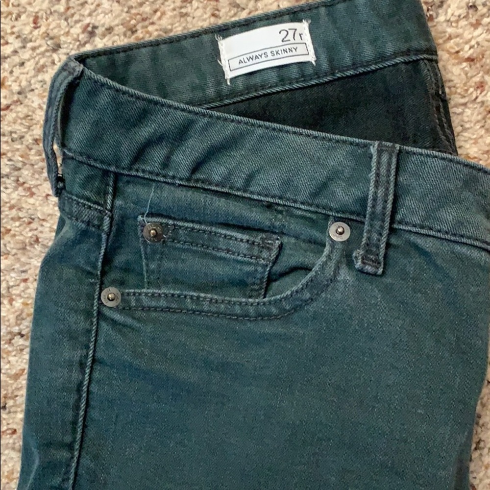 Gap always skinny green jean